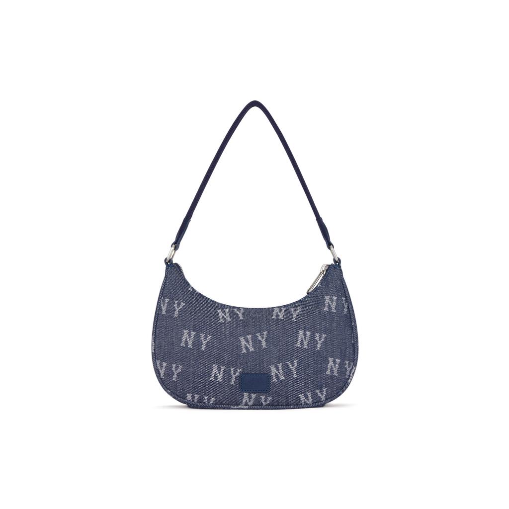 New MLB New York Yankees Cotton Shoulder Bag, Handbag, Clutch, Student Backpack Unisex Indigo 3ABQS224N-50INS