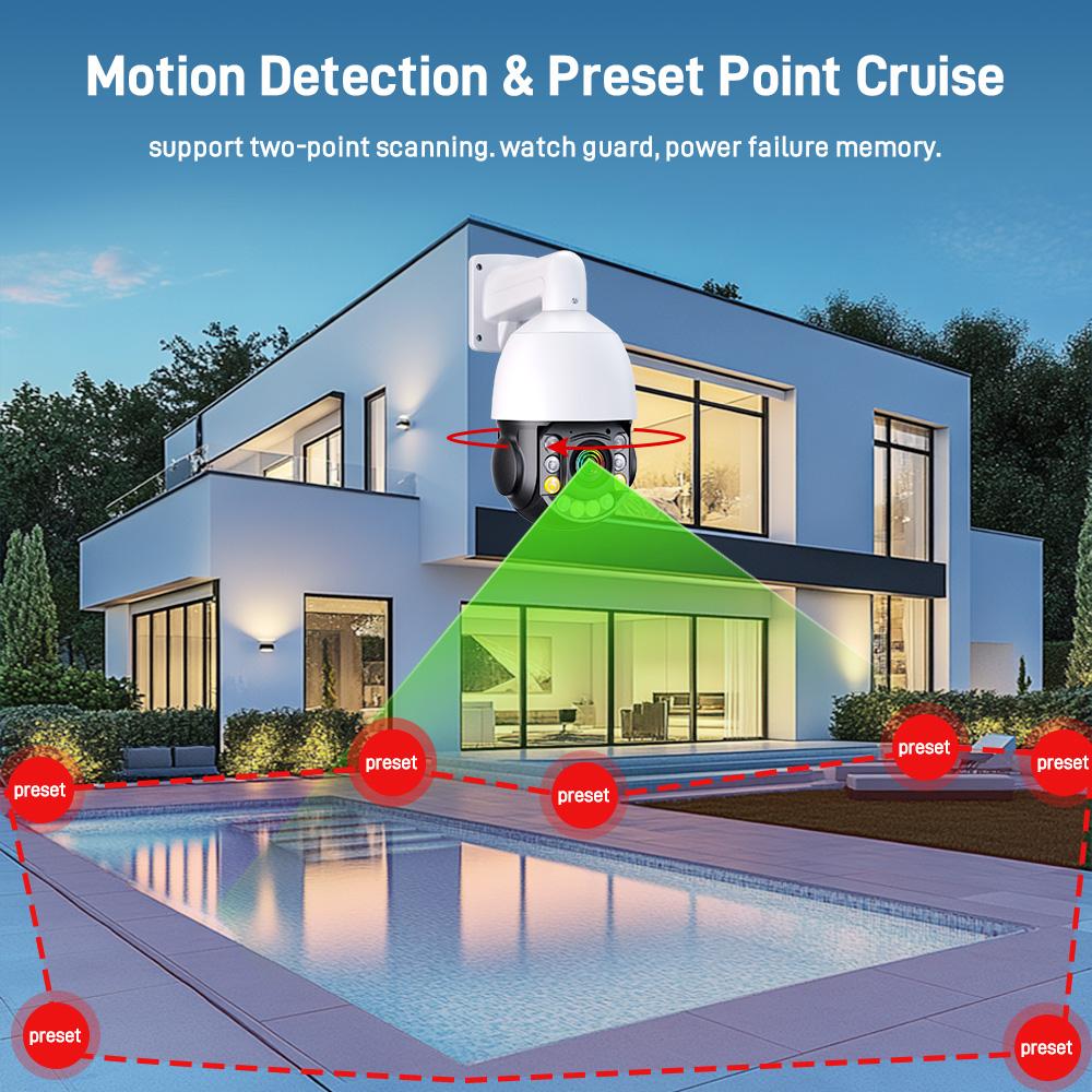 50X Optical Zoom AI Auto Tracking Outdoor 3840P 8MP 4K UHD POE IP Camera Speed PTZ Camera CCTV Security Video Surveillance XMeye