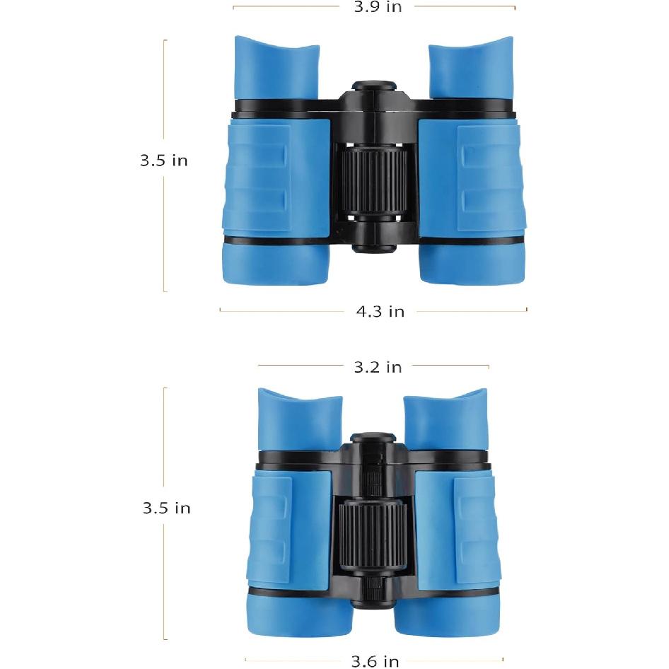 Binoculars for Kids, Toys for 3-12 Years Boys and Girls High-Resolution Optics Shockproof Mini Compact Toy Binoculars for Bird Watching, Hiking,