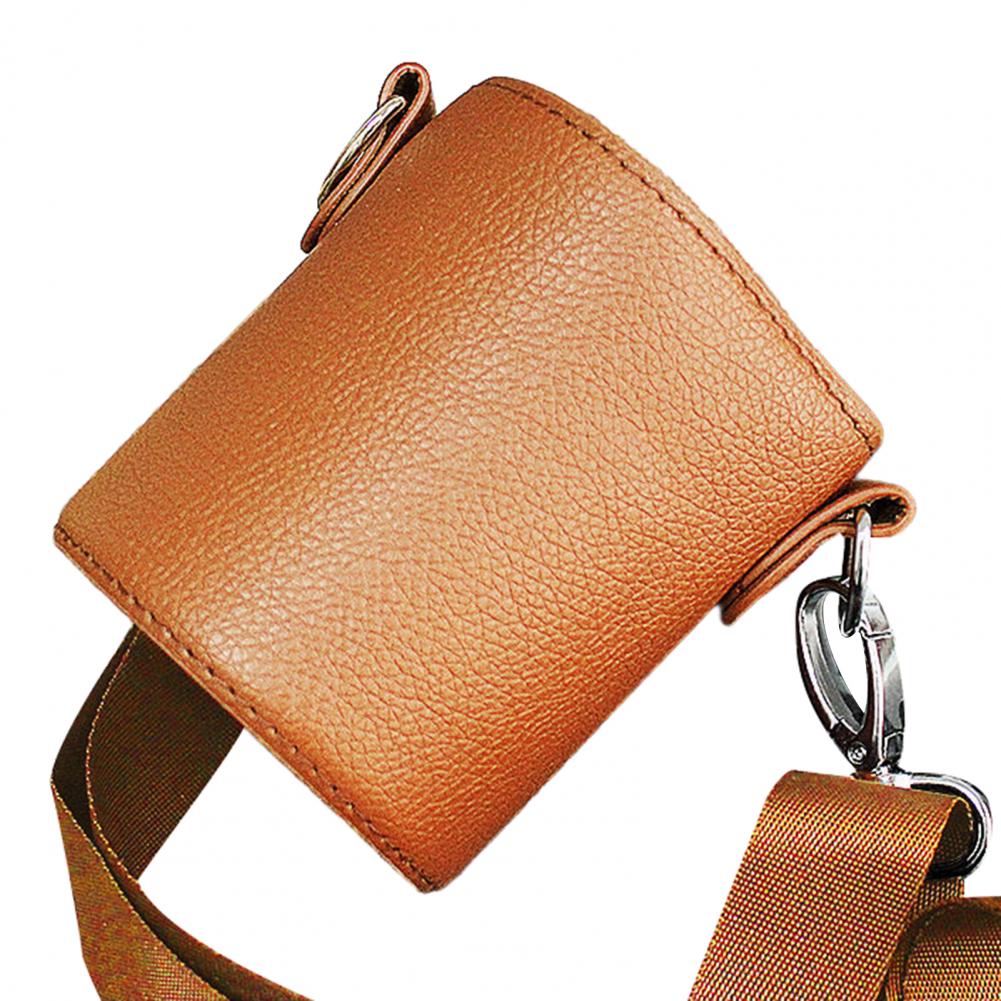 Universal Beverage Cup Bag Portable Strap Faux Leather Beverage Cup Sleeve Coffee Cup Holder Hanging Strap