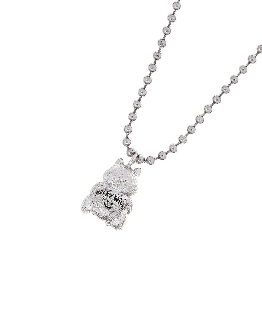 Wacky Willy Kiki Friends Pendant Necklace Silver