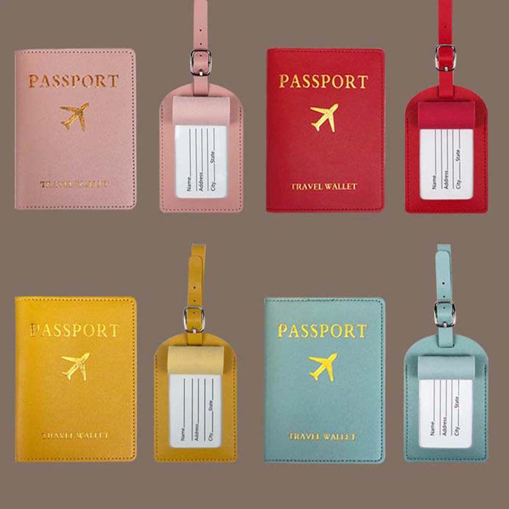 Travel Accessories Name ID Address Luggage Tag Passport Cover Passport Holder Airplane Suitcase Tag