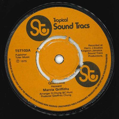7inch Record MARCIA GRIFFITHS - Questions TST103 Tropical Sound  1975 UK Reggae, Ska & Dub Used
