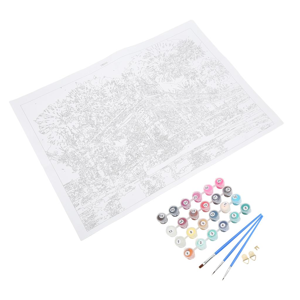 Paint By Numbers Big Ben 40x50cm Safe Nontoxic Acrylic Paint Easy Operation Exquisite Details DIY