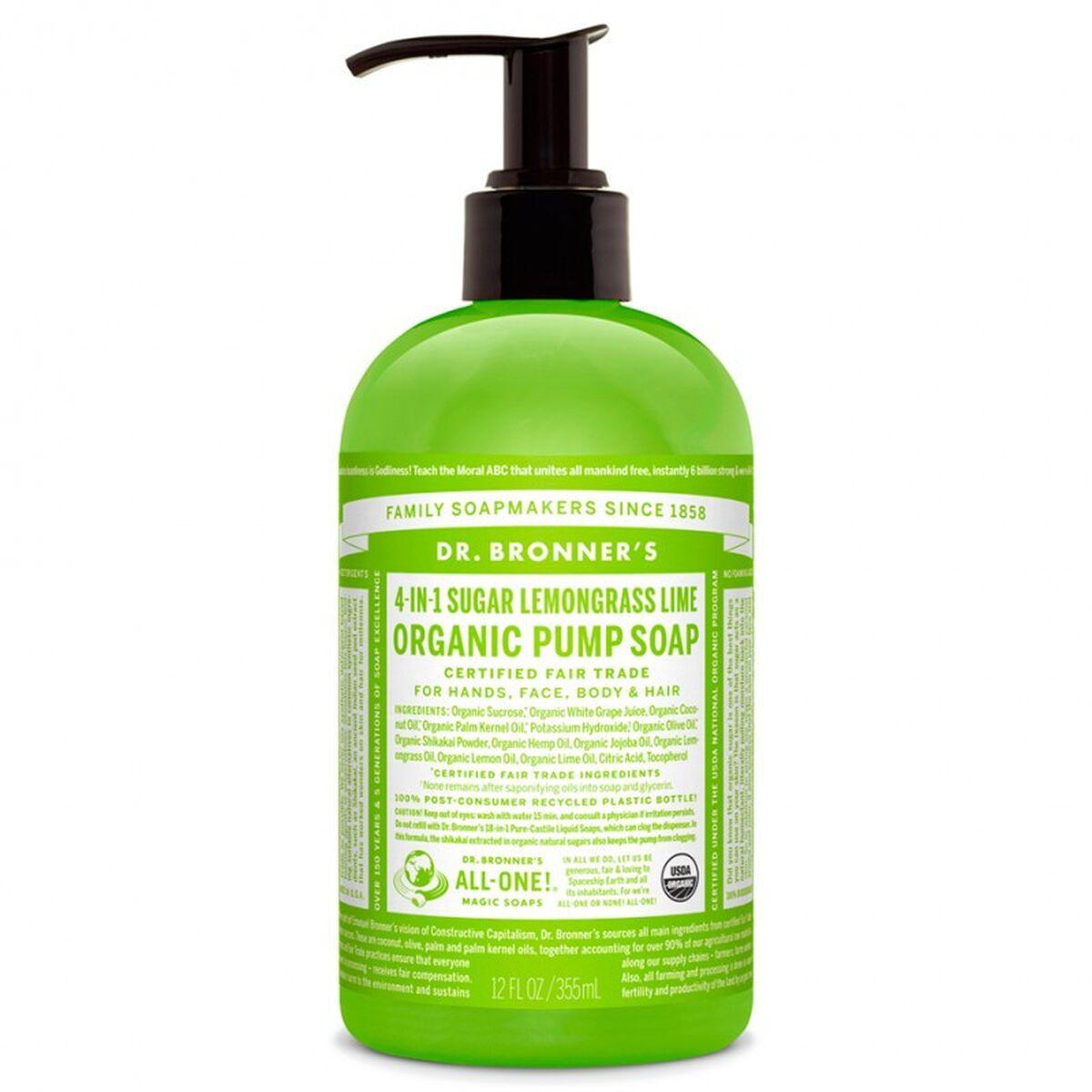 

Savon pour les Mains Dr Bronner s 4 in 1 Lemongrass Lime 355 ml