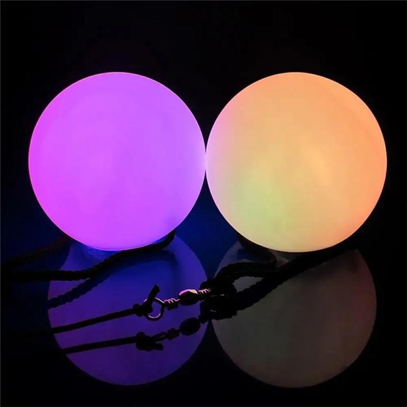 LED for Belly Dance Accessory Multi-Colored Glow Balls Light Up for Party Dance Throwing Ball Shaped Stage Light Party Decor