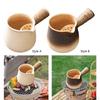 650ml Ceramic Teapot with Side Handle And Tea for Outdoor Use