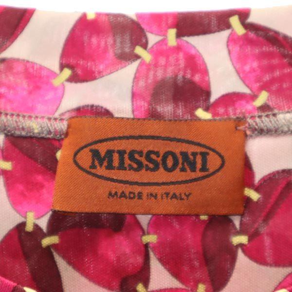Missoni Made In Italy Overall Handle Long Sleeve Cut 40 Pink Women Used