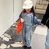 Salopette a righe casual per bambine, pantaloni con spalline larghe per bambini, pantaloni per neonati, abbigliamento salopette per bambini