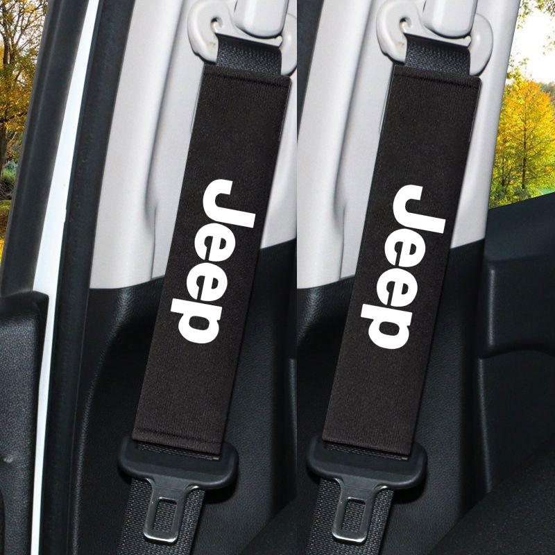 

Для автомобиля Jeep Защитные накладки на ремень безопасности Плечевые накладки Подголовник для шейного отдела позвоночника Подушка для шеи Для Jeep Renegade Wrangler JL JK Gladiator G