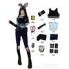 Zootopia Judy Hopps Cosplay Costume Full Set, Rabbit Police Officer Outfit for Halloween & Anime Convention