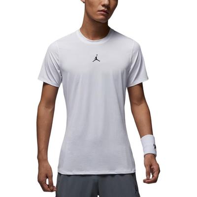 Sport T Shirts Men's White/Black Crew Neck Moderate HV4100-100