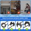 New 4Pcs Basin Wrench Set Metal Sink Wrench Tool Universal Faucet Wrench Hand Tool Plumbing Wrench Tool Basin Spanner Bathroom