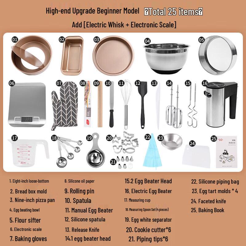 Baking Tool Set for Home Use