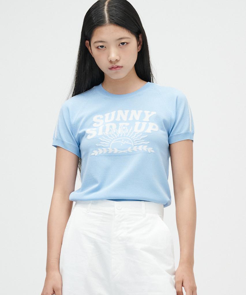 TAKEASY (Women'S) Line Half Knit (Sky Blue)