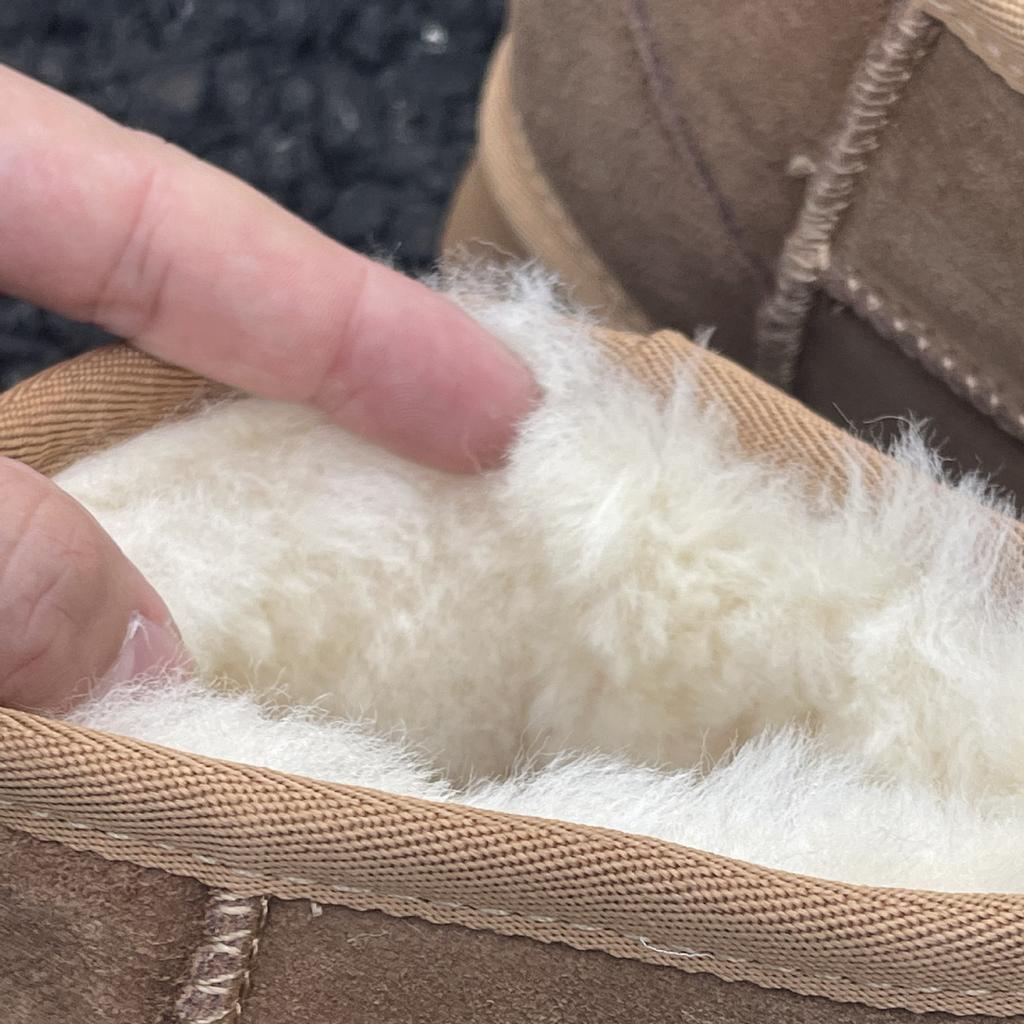 Zhou Dongyu thick-soled snow boots new fur integrated short tube warm thick-soled women's cotton shoes