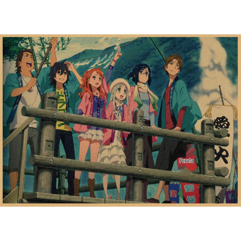Anime Kraftpapier Poster: Die Blume, die wir an diesem Tag sahen - Kostenloser Versand