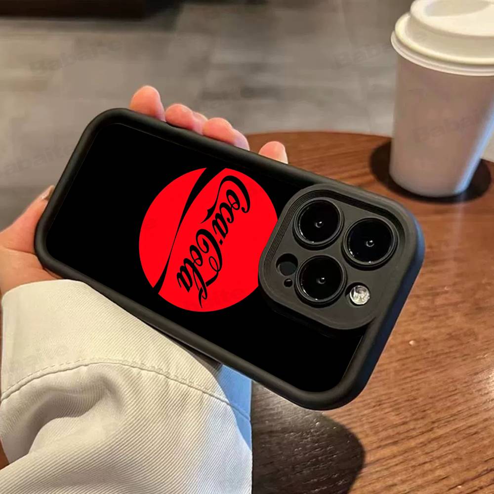 C-COCA Logo C-COLAS Phone Case For IPhone 11 12 13 16 15 17 14 Pro Max Soft Funda Silicone Cover