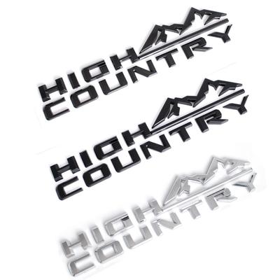 Autocollant 3D High Country Emblem pour porte de voiture, hayon, plaque signalétique, pour Silverado 1500 2500hd 3500 hd 19-21