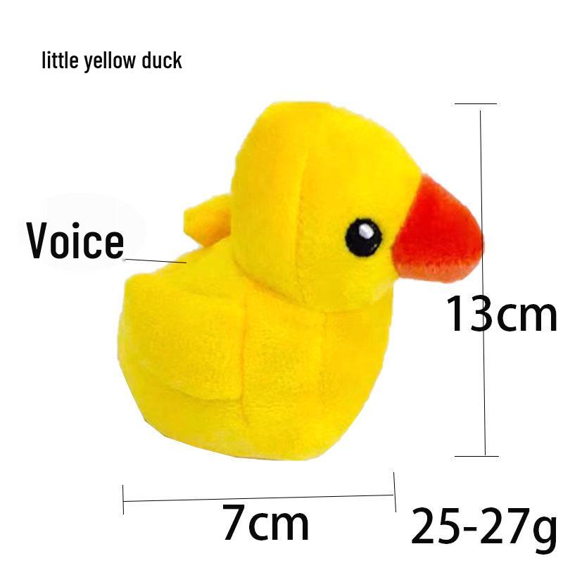 Interactive Sounding Plush Duck Goose Puzzle Toy for Cats and Dogs