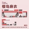 Miyu 129-Key OEM Profile Keycaps - Side-Engraved, Translucent, 5-Side Thermal Sublimation, PBT, for Custom Mechanical Keyboards