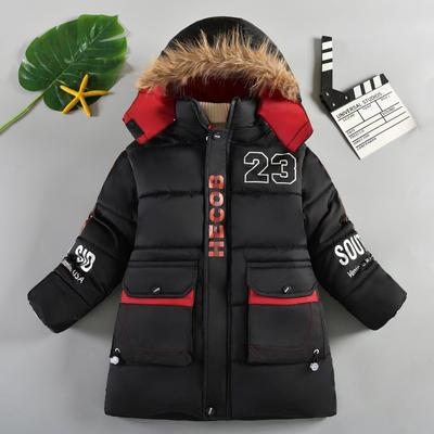 Winter Jongens Jas Warme Bontkraag Prinses Meisjes Jas Capuchon Rits Mode Bovenkleding Verjaardagscadeau Kinderkleding