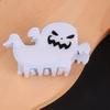 Bamboo Yao Halloween Ghost Pumpkin Hair Claw Clip - Quirky Shark Clip Hair Accessory for Women