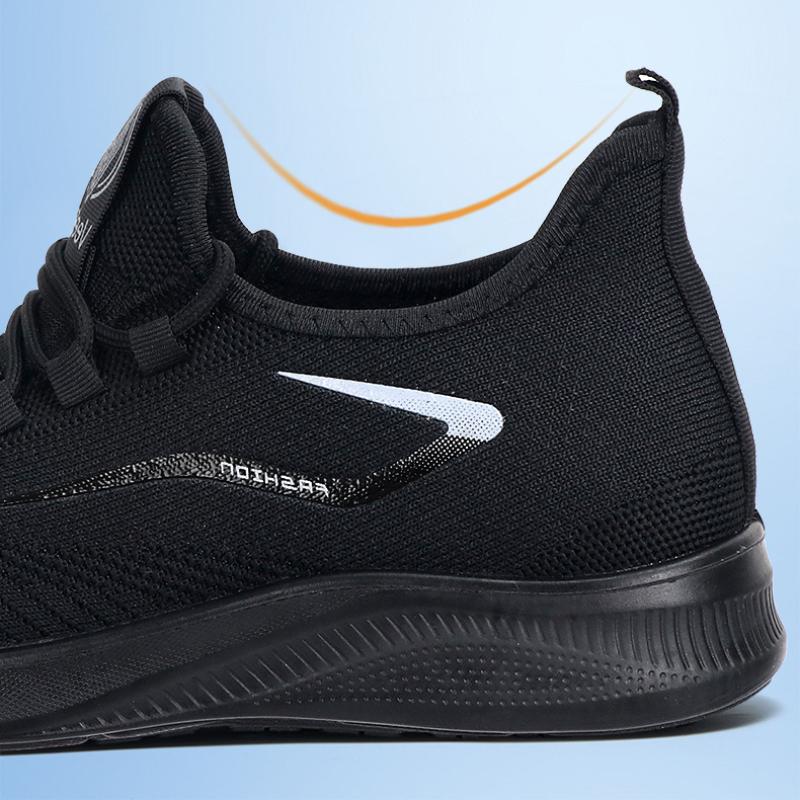 Tênis masculino respirável com cadarço - Solado MD leve, adequado para academia, corrida e uso diário