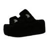 Popular Xiaoxiang thick-soled fluffy slippers for women to wear in spring and autumn, advanced sense 2025 new European high-heeled fluffy