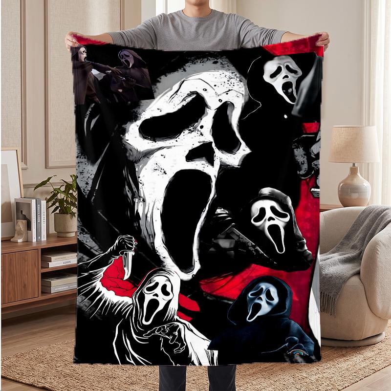 Ghostface Soft Warm Flannel Blankets Comfortable Blanket for Home Decoration Gifting