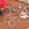 Durable Electroplated Metal Keychain with Coil Buckle for Bag Accessories Pendant