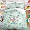 Cartoon Anime Sanrio Cinnamoroll Melody Bedding Set Kawaii Quilt Cover Duvet Cover Pillowcase Kids Girls Single Twin King Size