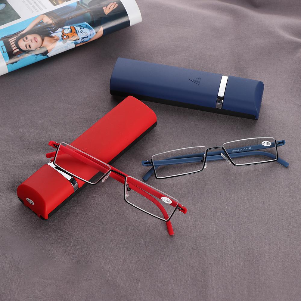 Women Reading Glasses Retro Blue Light Presbyopic Eyeglasses Men  Half Frame Eye Glasses With Box +1.0 +1.5 +2.0 +2.5 ~ +4.0