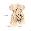 Wooden Clock Puzzle Craft Kits Vintage Pendulum for Gifts Teens Adults
