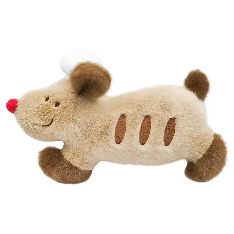 Original Baguette Dog Doll Cute Plush Puppy Chef Dog Dog Doll Soft Sleeping Long Pillow Doll