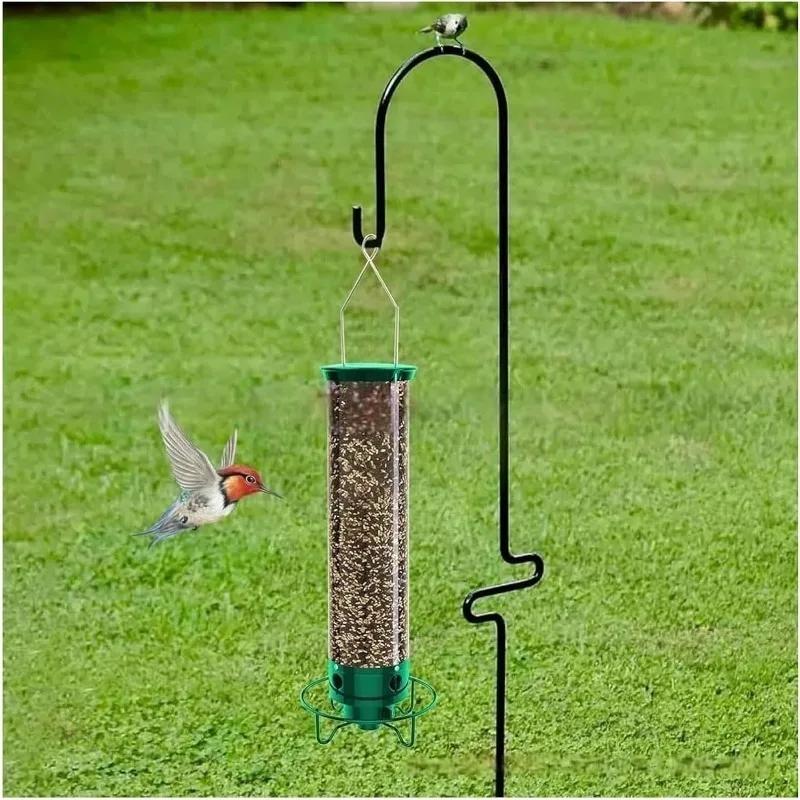 Hanging Wild Birds Feeder Portable Large Capacity Outdoor Bird Food Container for Garden Yard Tree Small Bird Feeding Supplies