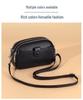 Women's Genuine Leather Mini Crossbody Bag - Large Capacity, Fashionable Phone & Mommy Bag