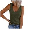 Womens Tank Tops Sleeveless U-Neck Base Shirt Summer Casual Workout Tees
