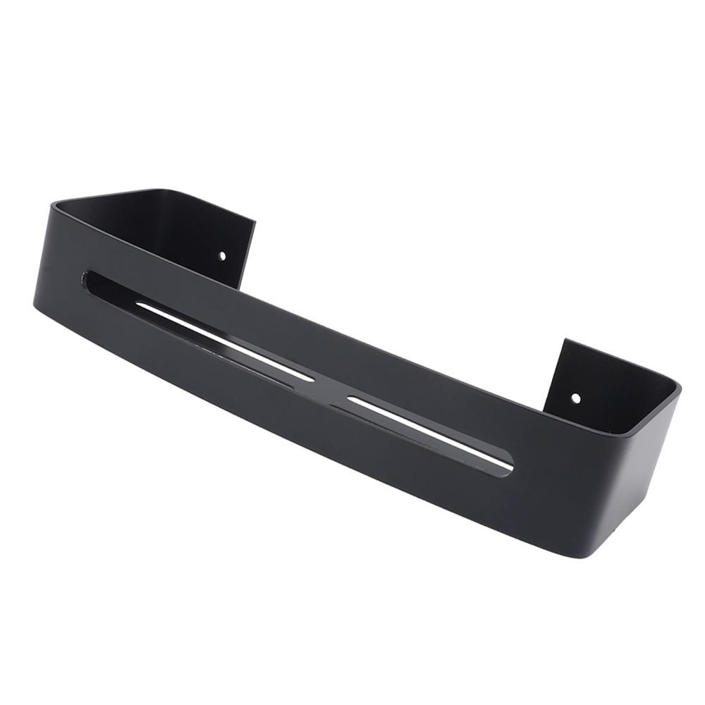 With Hooks Bathroom Shelf Black Floating Wall Shelf Storage Shelf Home Hotel Apartment