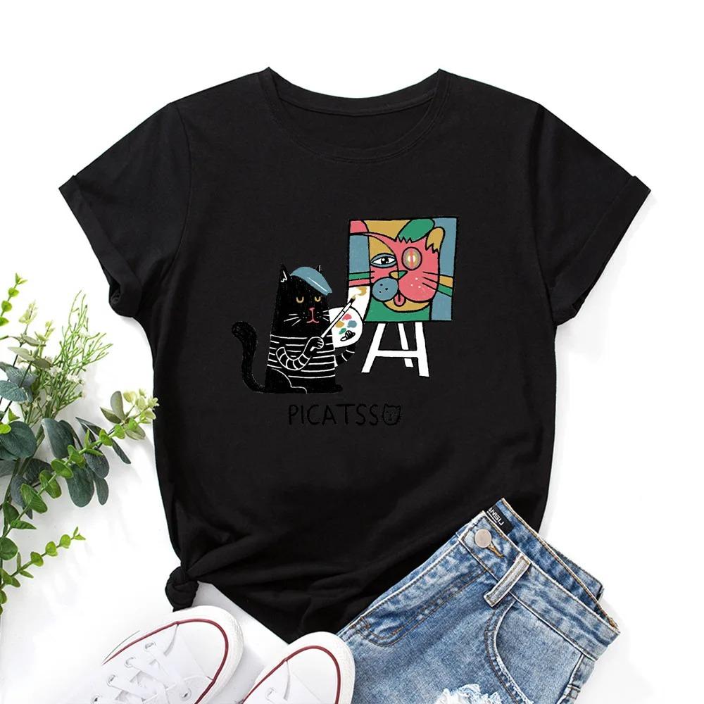 

Oversized Women s Short-sleeved Fashion Graphic T-shirt Top Summer Women s T-shirt Harajuku Women s Clothing M