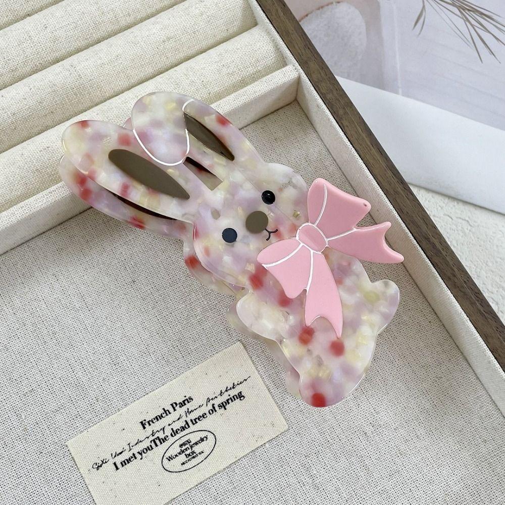 Cow Panda Hair Claw Cat Acetic Acid Hair Claw Simple Animal Claw Clip Ladies