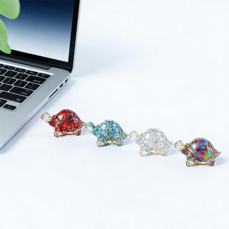 1PC Simulated Turtles Table Ornaments Mini Party Decorations Collectible Figurines Craft Colorful Home Multiple Options Available