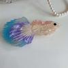 Acrylic Silver Arowana Shark Clip Fish Acetic Acid Hair Claw Personalized Guppy Hair Claw  Female