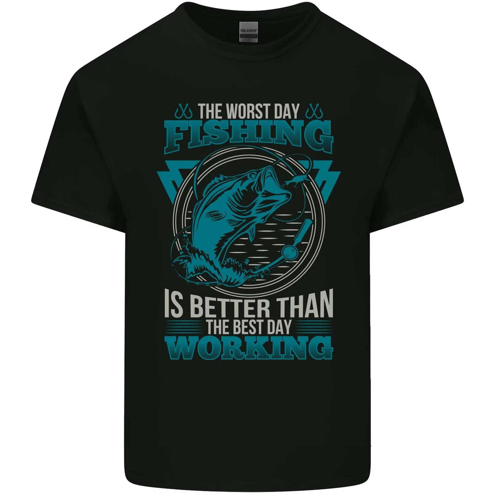 

Worst Day Fishing Better Than Working Kids T-Shirt Childrens M