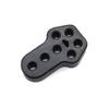 Vehicle Exhaust Pipe Mount Rubber Hanger 7 Hole 11mm Diameter Noise Absorber