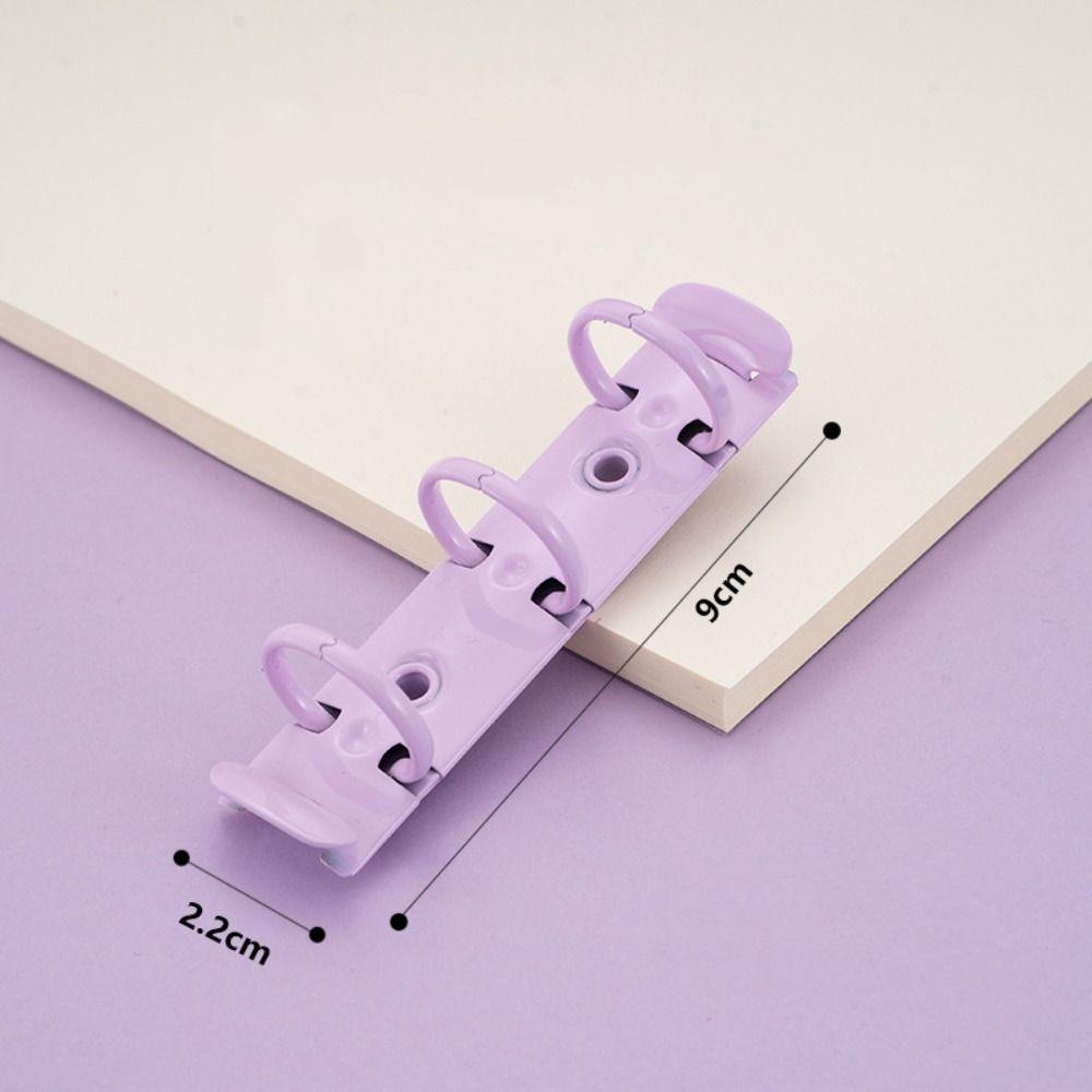DIY A8 Paper Binder Clips High Quality Loose Leaf Ring Notebook Planner