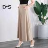 Women Suit Pants Elastic High Waist Wide Leg Long Pants with Pockets Solid Color Casual Pants Daily Wear