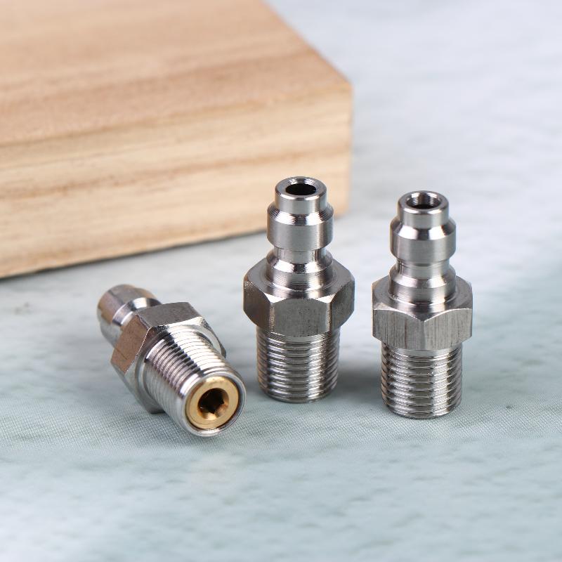 1PC Quick Connect Valve For High Pressure Applications Featuring An 8mm Male Connector And M10*1 NPT/BSPP Compatibility