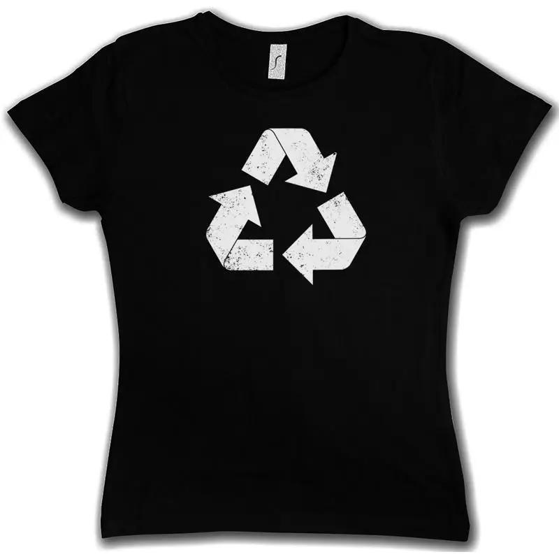 BLACK VINTAGE RECYCLE LOGO BANG THEORY WOMen T SHIRT Sheldon Cooper TV S разноцветный