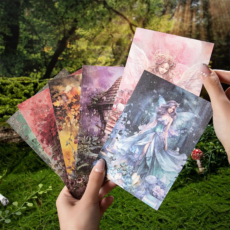 30 pcs/pack The Dream Fairy Castle theme Decorative paper for hand made DIY Diary Album Scrapbooking material Background paper